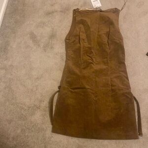 I am selling a ZARA Size Small Soft Corduroy Brown dress